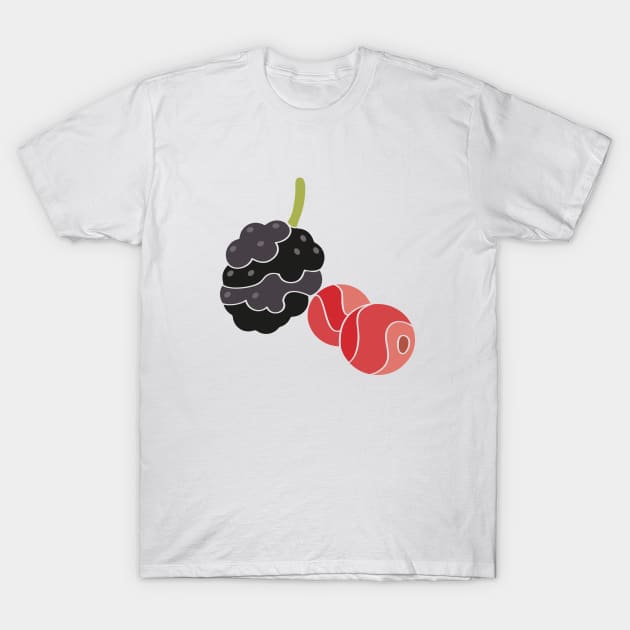 Berries - Stylized Food T-Shirt by M.P. Lenz